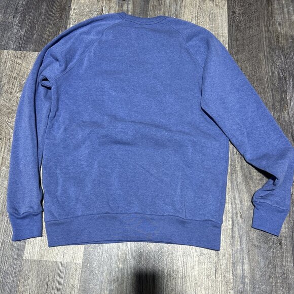 West Virginia State Outline Vintage Quilt Sweatshirt Homemade Blue L - Picture 4 of 5